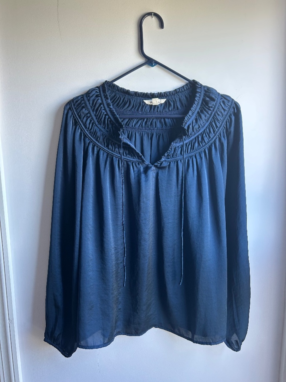Lucky Brand Long Sleeve Peasant Top